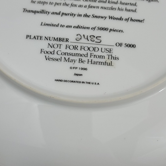 Fitz & Floyd Santas Journey Through The Snowy Woods Of Home Christmas Pl… - Picture 6 of 11